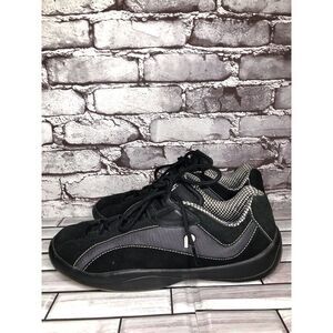 Piloti G16 Black Suede Synthetic Driving Lace Up Logo￼ Shoes Men Sz 10M US/44EU
